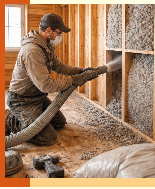 Утепление дачного дома эковатой в Ноябрьске — быстро и надёжно