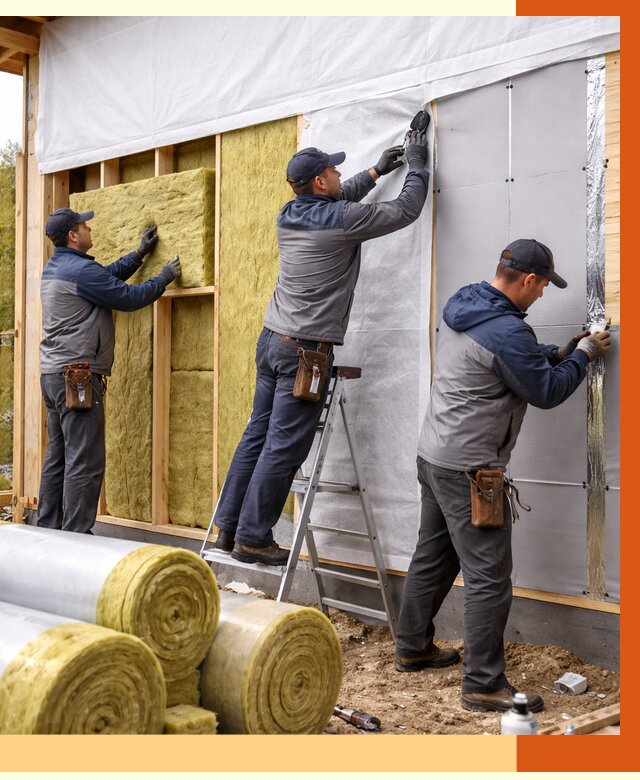 Утепление каркасного дома в Ноябрьске от 4255 руб./м2 — профессионально | ТепломастерНбс