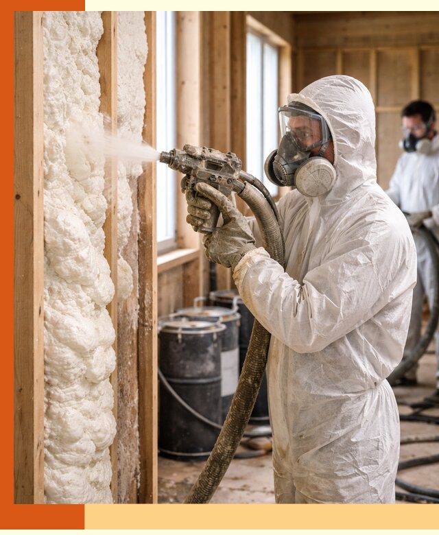 Утепление каркасного дома пенополиуретаном в Ноябрьске