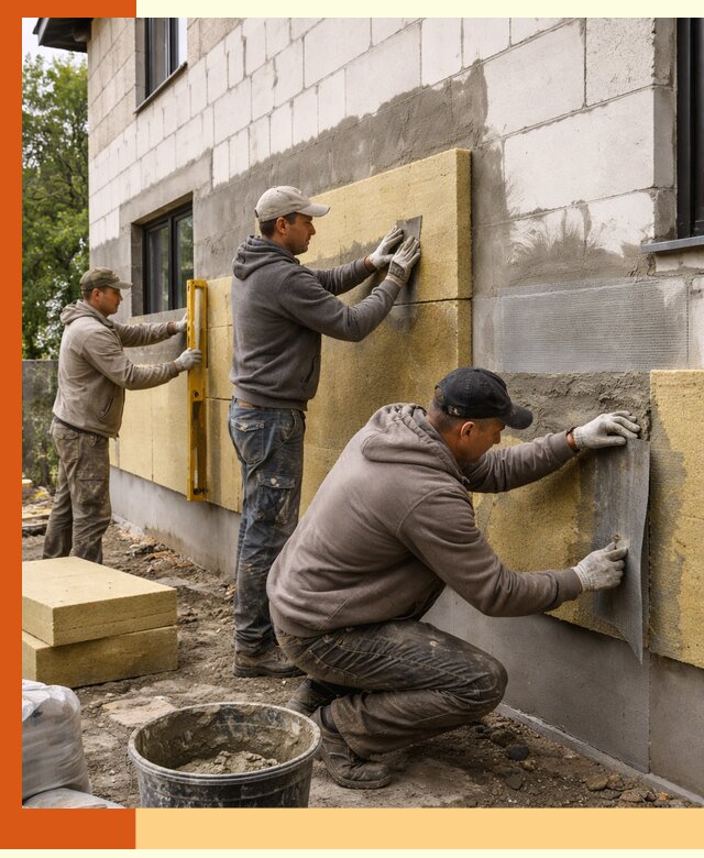 Утепление дома из газобетона в Ноябрьске качественно и долговечно