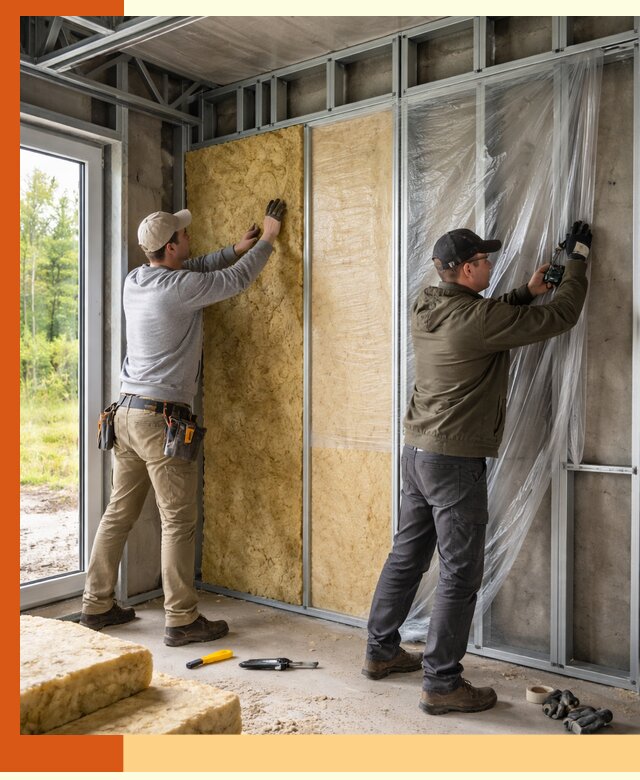 Утепление дома из ЛСТК в Ноябрьске с гарантией качества и эффективности