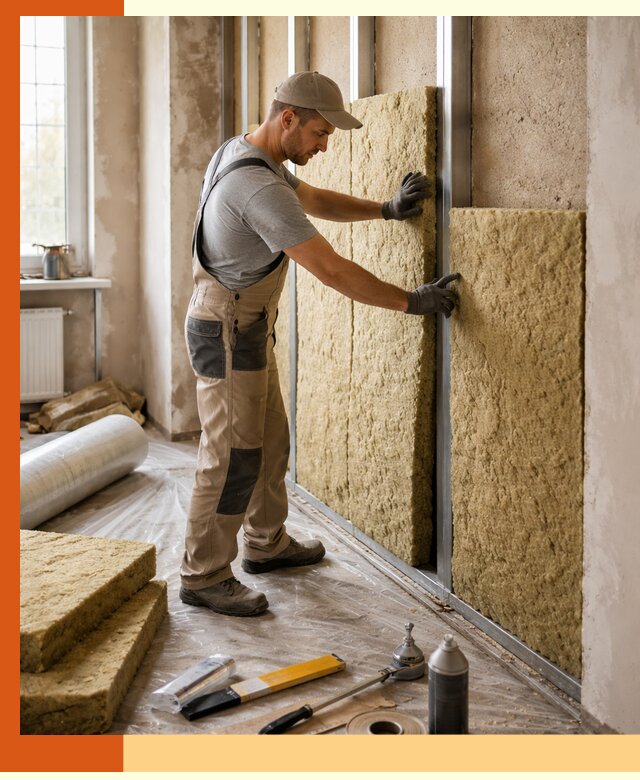 Утепление квартиры в Ноябрьске — комплексная теплоизоляция стен и полов