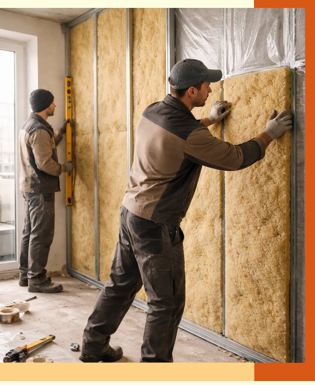 Утепление квартиры изнутри в Ноябрьске от 4407 руб. за м2 | Проф. работы ТепломастерНбс