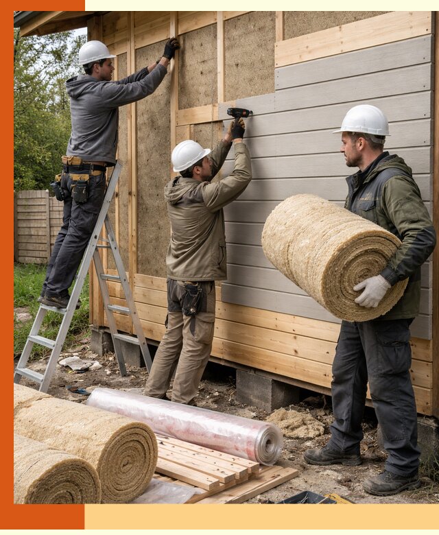 Утепление бани снаружи в Ноябрьске профессионально и надежно