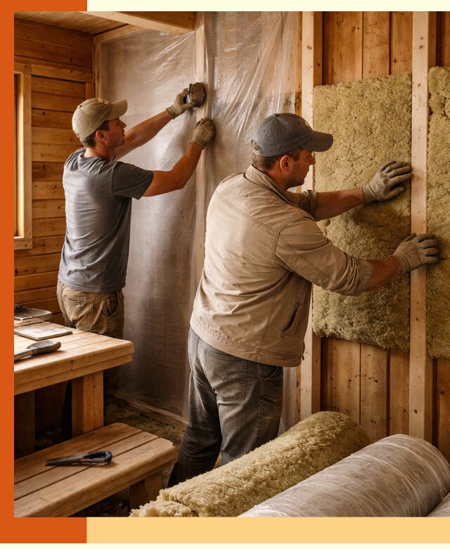 Утепление бани изнутри в Ноябрьске качественно и недорого