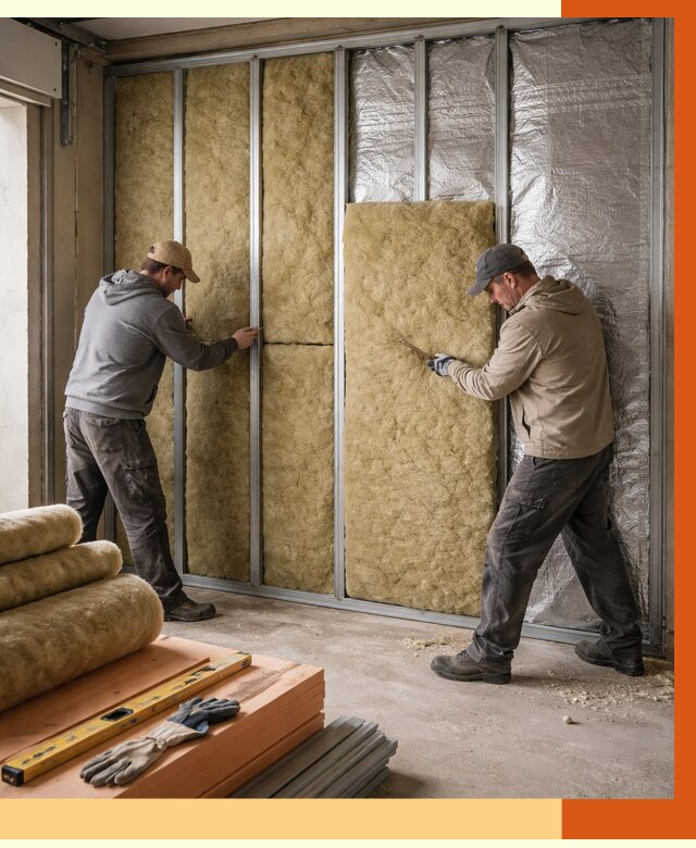 Утепление гаража изнутри в Ноябрьске от 7598 руб/м2 — работы и цена | ТепломастерНбс