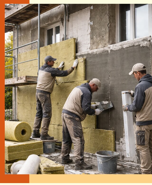 Утепление фасада зданий и домов в Ноябрьске