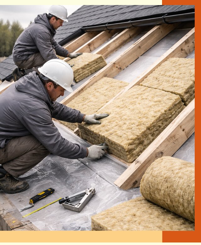 Утепление крыши в Ноябрьске от 1874 руб./м2 — комплексное утепление кровли | ТепломастерНбс