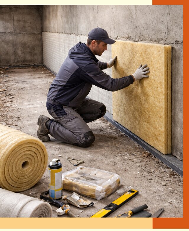 Утепление фундамента изнутри в Ноябрьске от 4255 руб./м2 — работы под ключ | ТепломастерНбс