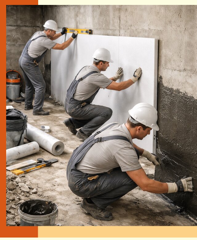 Утепление фундамента изнутри профессионально в Ноябрьске