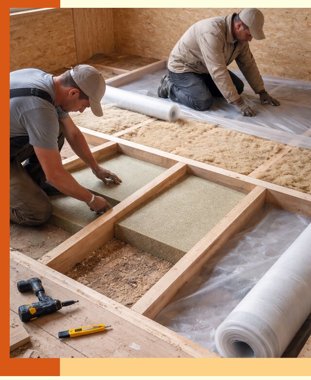 Профессиональное утепление деревянного пола в Ноябрьске