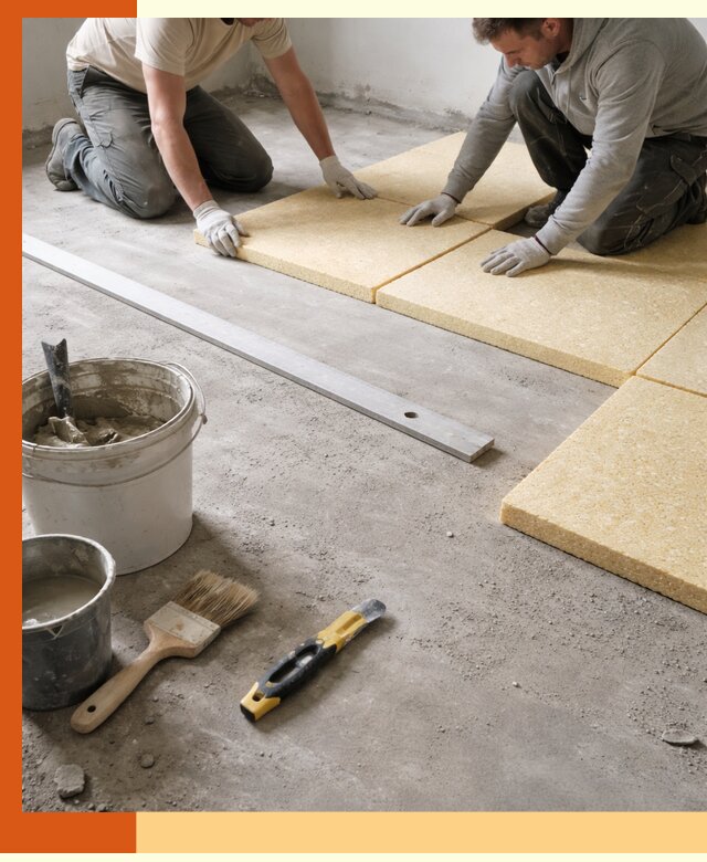 Утепление бетонного пола в Ноябрьске профессионально и недорого