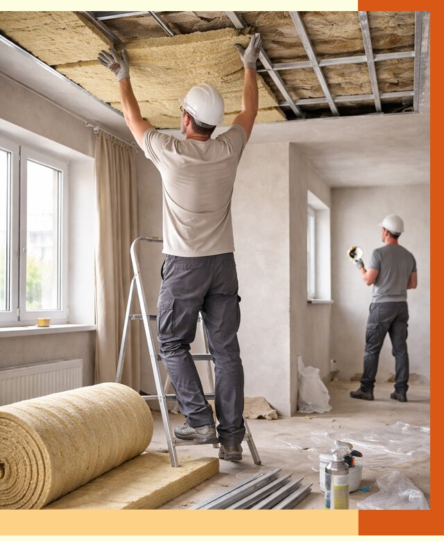 Утепление потолка в частном доме в Ноябрьске от 962 руб./м² — работы под ключ | ТепломастерНбс