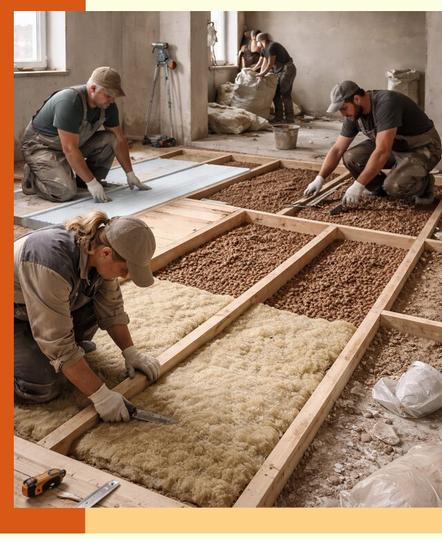 Утепление перекрытий жилых и промышленных зданий в Ноябрьске