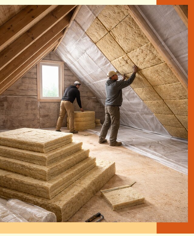 Утепление мансарды в Ноябрьске от 2533 руб/м2 — комплексно и под ключ | ТепломастерНбс