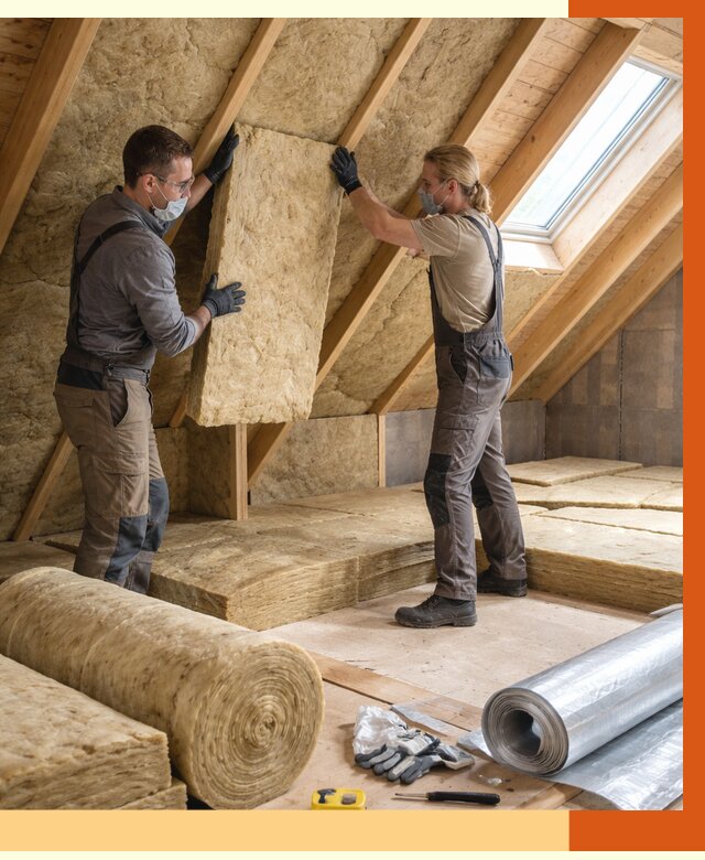 Утепление мансарды минватой в Ноябрьске от 4255 руб./м2 — монтаж и пароизоляция | ТепломастерНбс