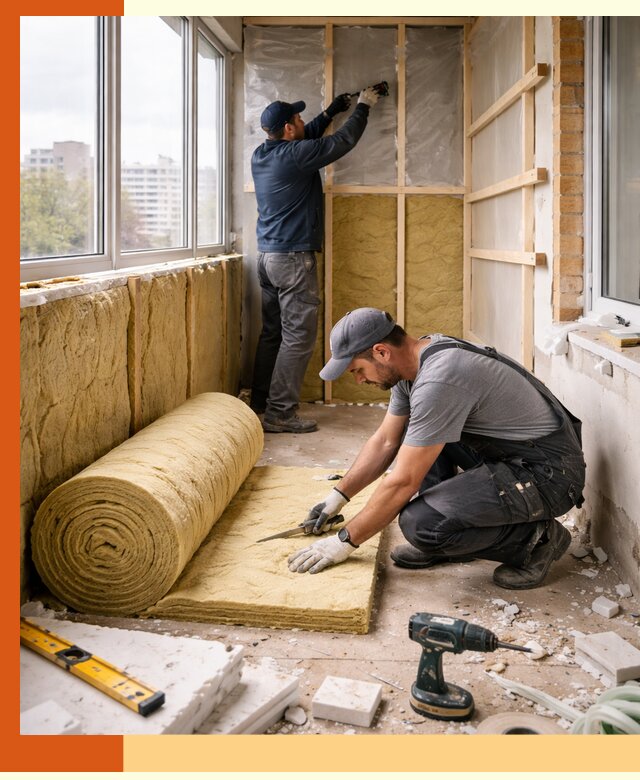 Утепление балкона под ключ в Ноябрьске качественно и быстро