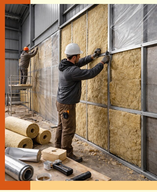 Утепление ангара в Ноябрьске — профессиональная теплоизоляция помещений