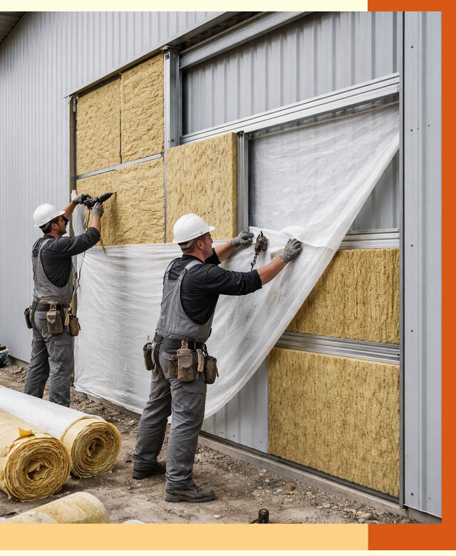 Утепление металлического склада в Ноябрьске от 4559 руб/м2 — комплексное утепление под ключ | ТепломастерНбс