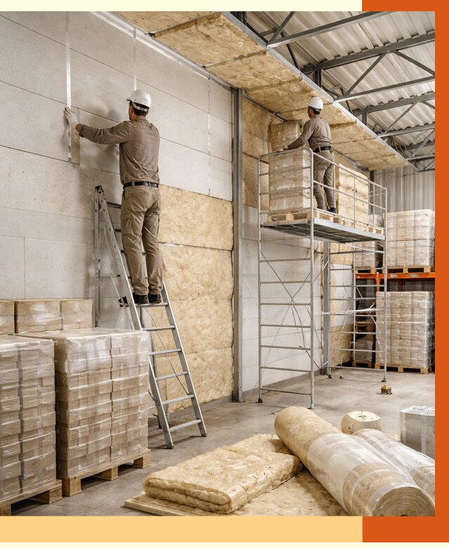 Утепление склада готовой продукции в Ноябрьске от 1975 руб./м2 — комплексно | ТепломастерНбс