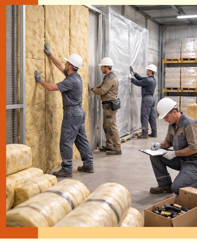 Утепление склада готовой продукции в Ноябрьске качественно и быстро