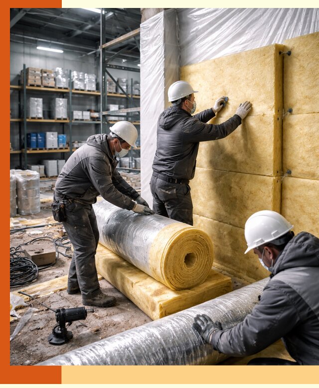 Утепление склада химсырья в Ноябрьске: безопасная и эффективная изоляция