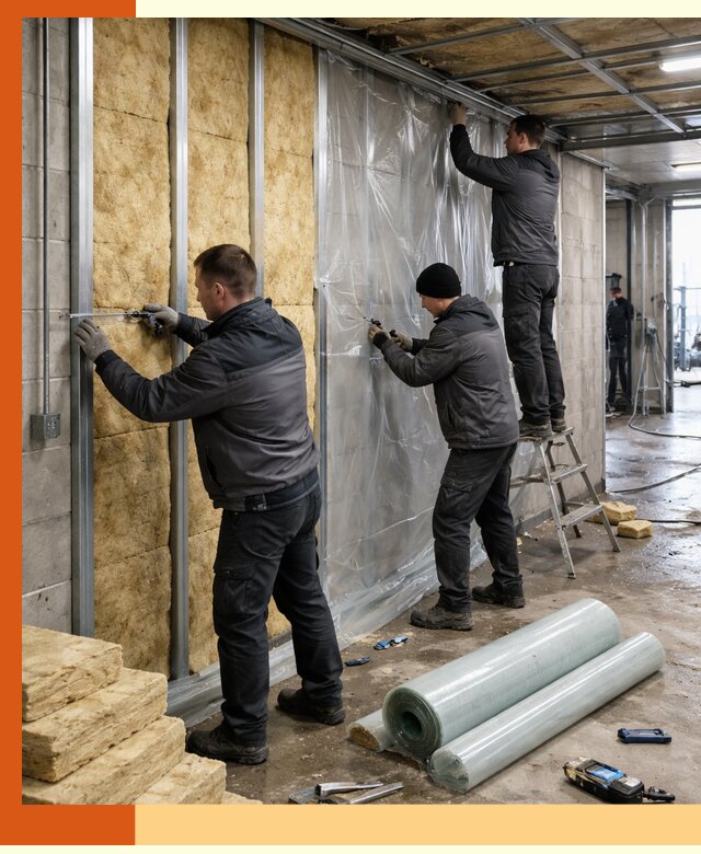 Профессиональное утепление автомойки в Ноябрьске для любого типа помещений