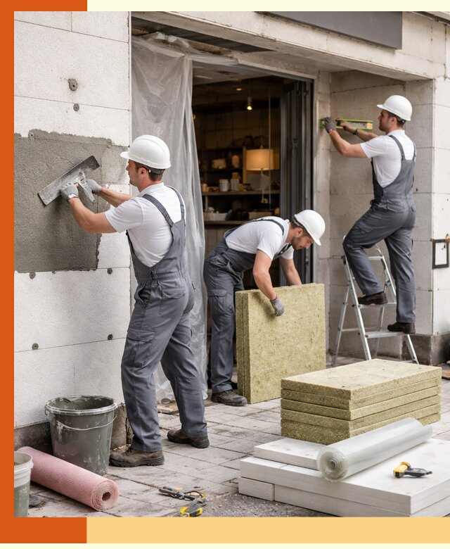 Утепление кафе в Ноябрьске: профессиональная теплоизоляция и монтаж