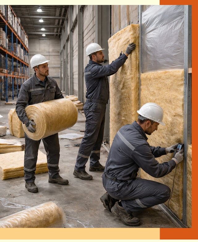 Утепление логистического центра в Ноябрьске от 4559 руб/м² под ключ | ТепломастерНбс