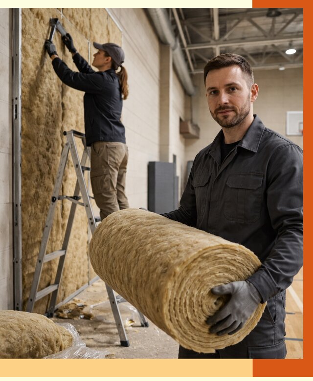 Утепление спортзала в Ноябрьске от 7598 руб/м2 — комплексное утепление под ключ | ТепломастерНбс