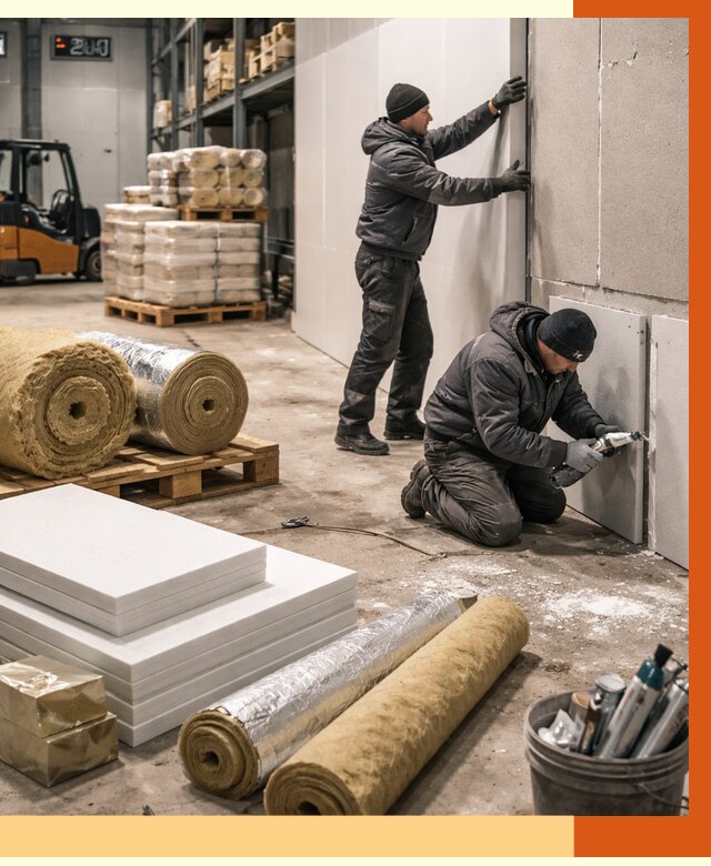 Утепление холодного склада в Ноябрьске от 8611 руб/м2 — комплексное под ключ | ТепломастерНбс