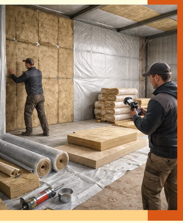 Утепление теплого склада в Ноябрьске под ключ от 11650 руб/м² | ТепломастерНбс