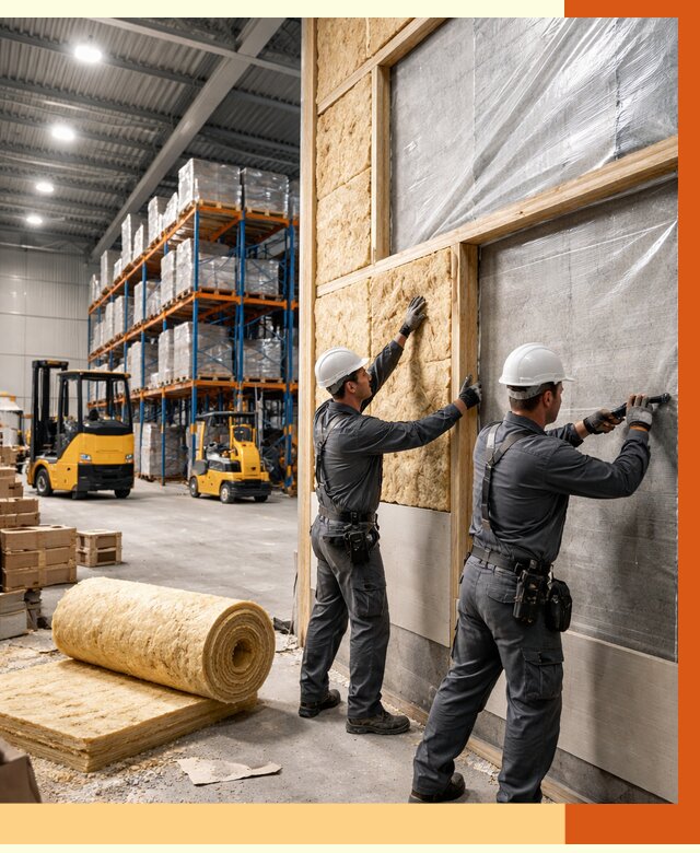 Утепление склада с техникой в Ноябрьске от 4255 руб./м2 — комплексно под ключ | ТепломастерНбс