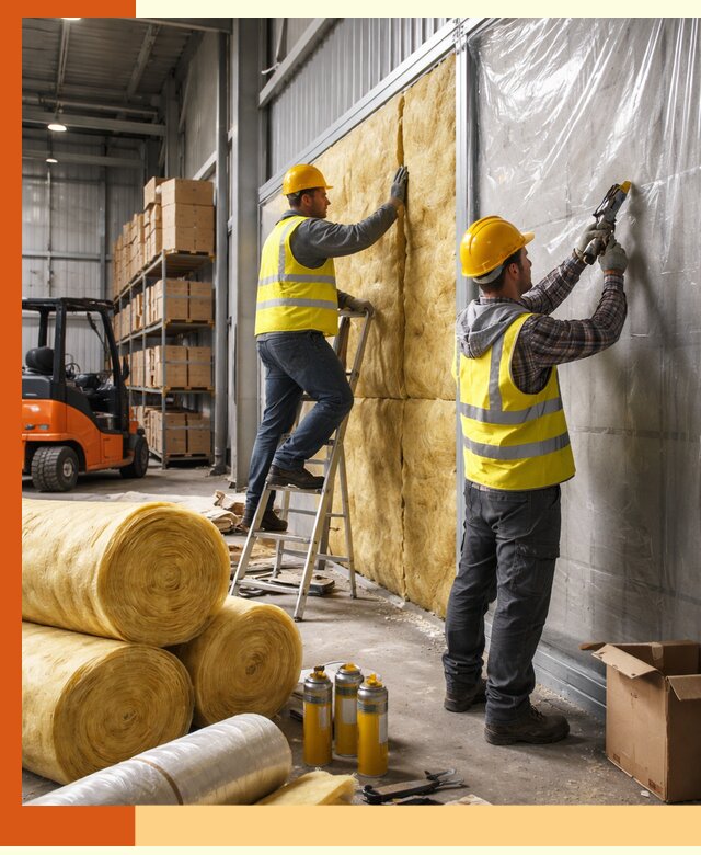 Утепление склада с техникой в Ноябрьске под ключ