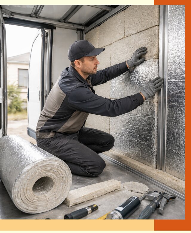 Утепление фургона рефрижератора в Ноябрьске от 12663 руб./м² под ключ | ТепломастерНбс