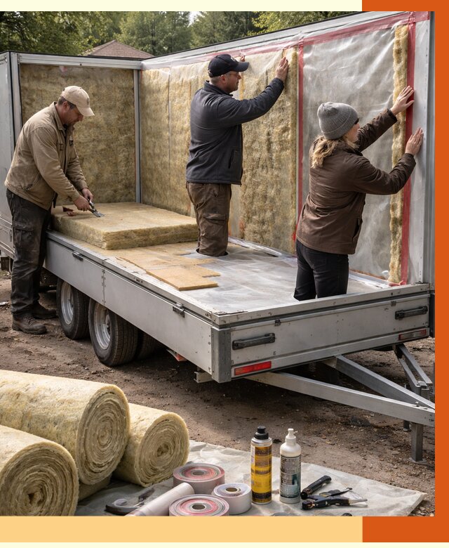 Утепление прицепа в Ноябрьске под ключ от 12663 руб. — комплекс от ТепломастерНбс