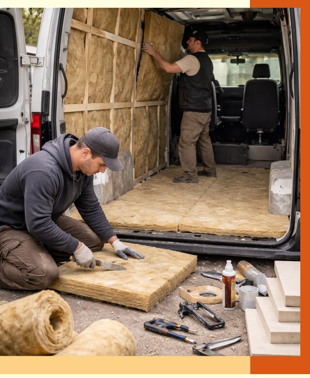 Утепление кемпера в Ноябрьске под ключ от 12156 руб. — профессионально | ТепломастерНбс