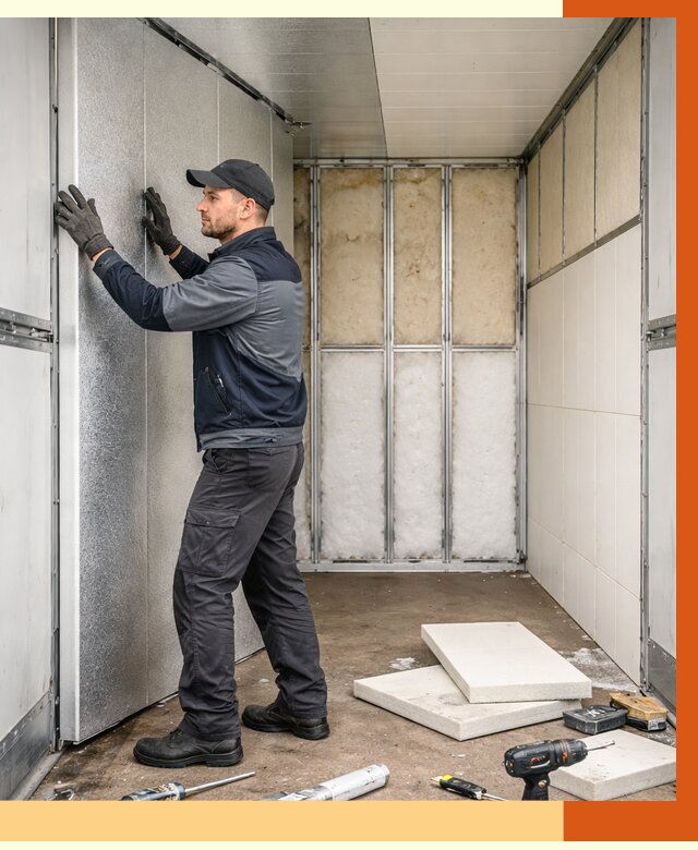 Утепление холодильного кузова в Ноябрьске от 13676 руб. под ключ | ТепломастерНбс