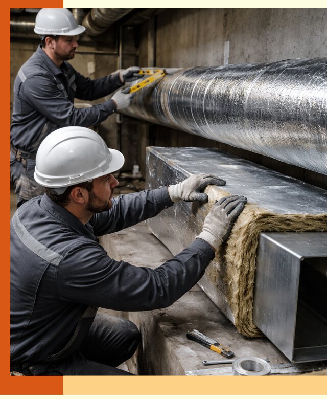 Профессиональное утепление воздуховодов и теплоизоляция в Ноябрьске