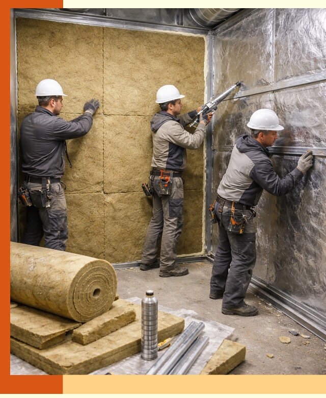 Утепление венткамеры в Ноябрьске — качественная теплоизоляция и шумопоглощение