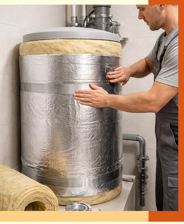 Утепление бойлера в Ноябрьске от 4559 руб. под ключ | Утепление ППУ | ТепломастерНбс