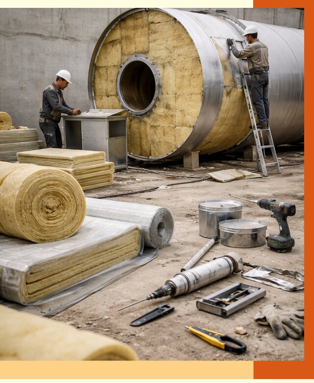 Утепление резервуара с топливом в Ноябрьске от 27858 руб. под ключ | ТепломастерНбс