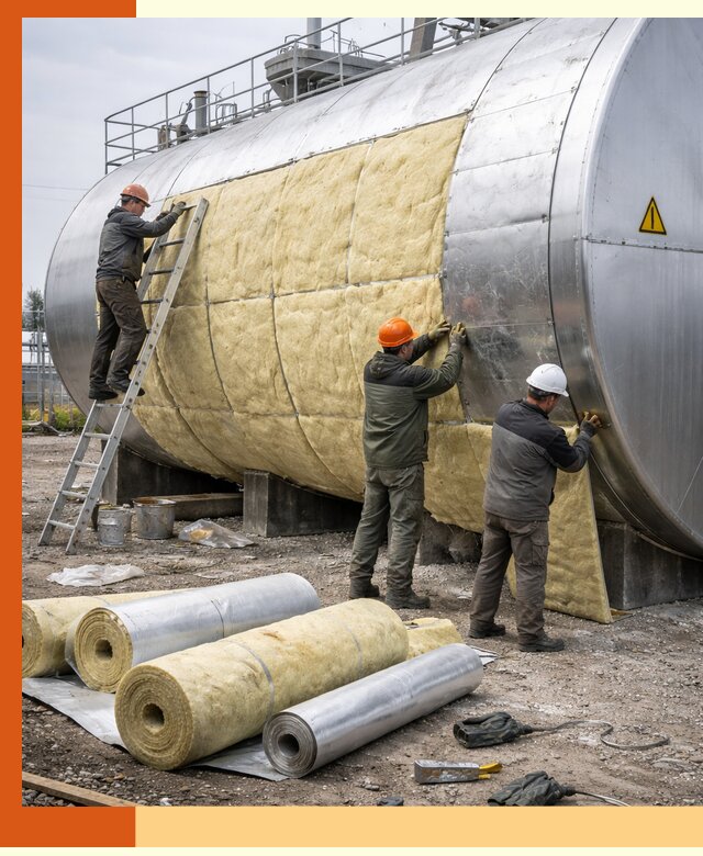 Утепление резервуаров с топливом в Ноябрьске надежно и экономично