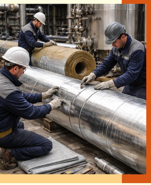 Утепление технологического оборудования в Ноябрьске от 4255 руб. за м2 | ТепломастерНбс