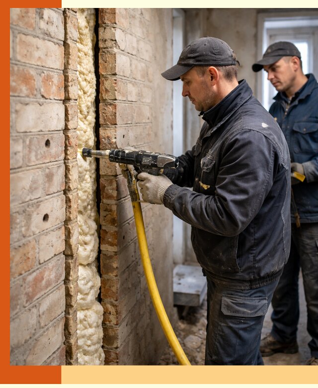 Межстеновое утепление пенополиуретаном в Ноябрьске