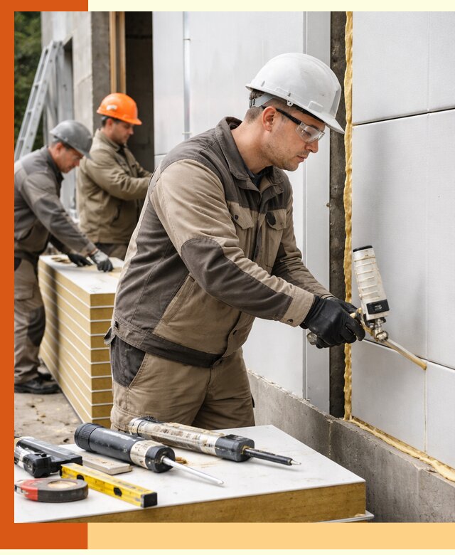 Утепление сэндвич-панелей пенополиуретаном в Ноябрьске