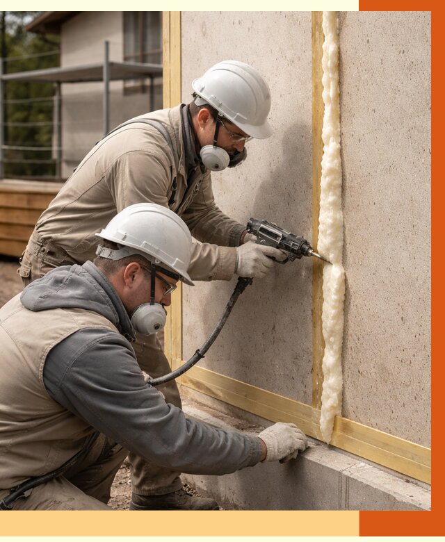 Утепление сип панелей ППУ в Ноябрьске от 4862 руб. под ключ | ТепломастерНбс