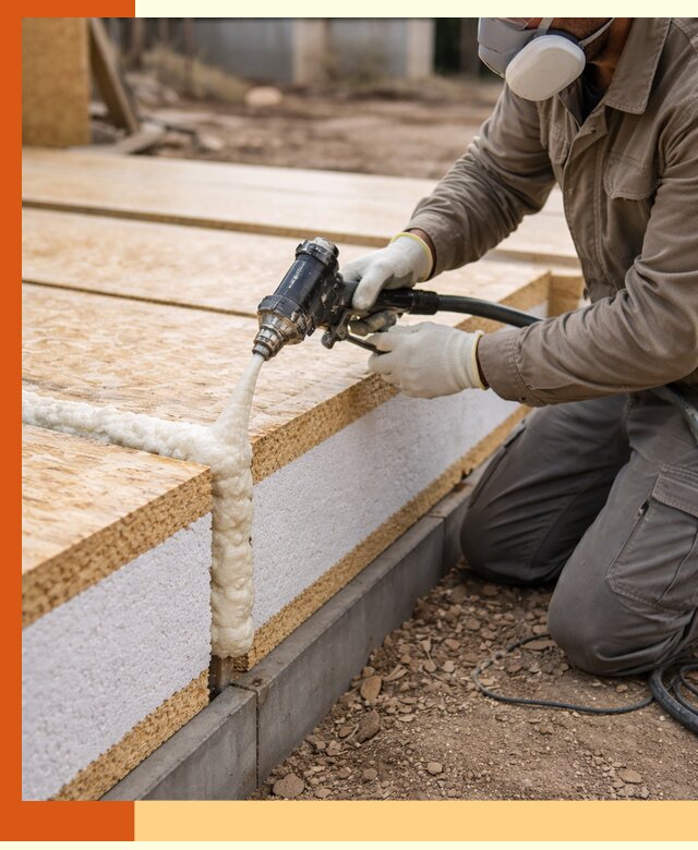 Утепление СИП-панелей пенополиуретаном (ППУ) в Ноябрьске