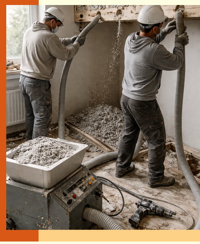 Заполнение пустот перекрытий пеной и наполнителями в Ноябрьске