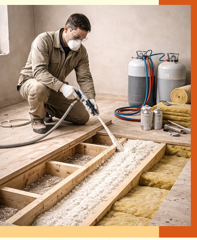 Заполнение полостей межэтажного перекрытия в Ноябрьске от 4255 руб. | ТепломастерНбс